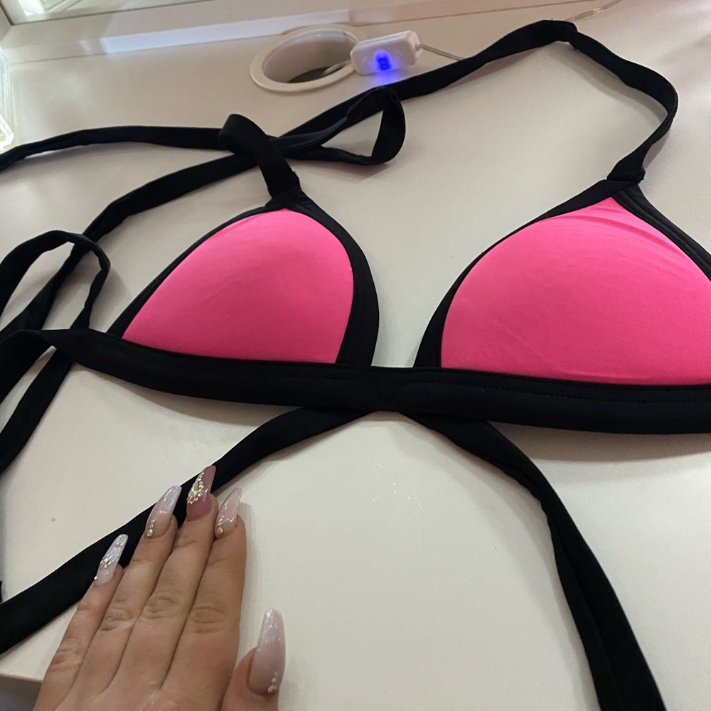 Love pink bikini top